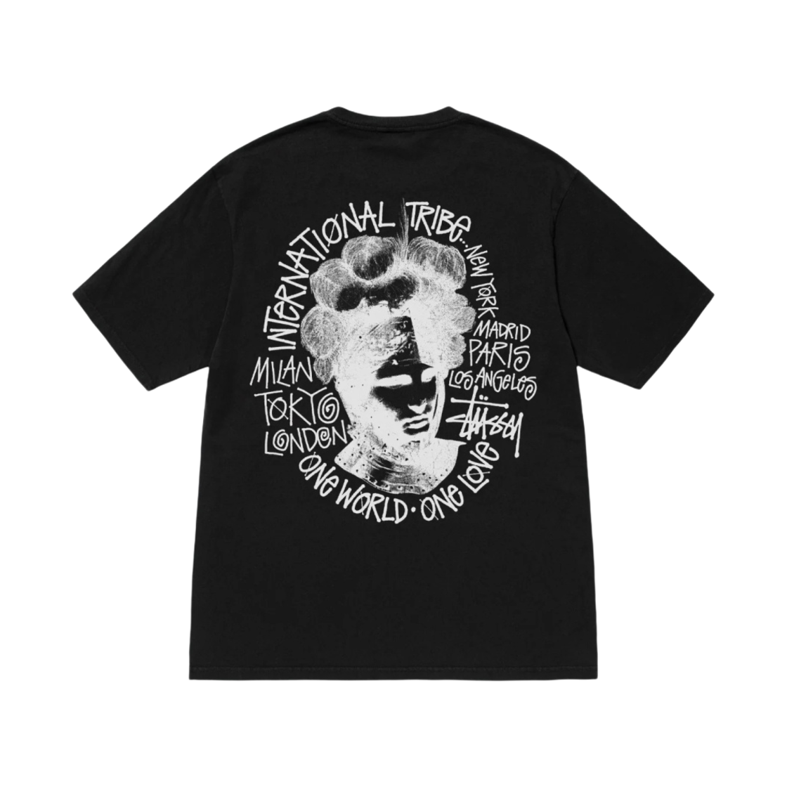 스투시 카멜롯 피그먼트 다이드 티셔츠 블랙