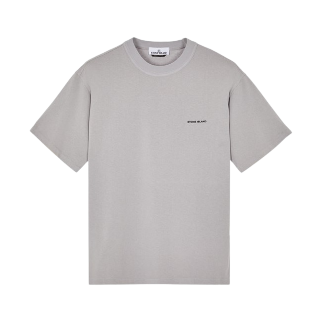 801523757-A0065 Stone Island 23757 Short Sleeve Organic Cotton T-Shirt Steel Gray - 24SS