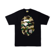 BAPE 1st Camo Big Ape Head T-Shirt Black Yellow