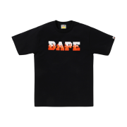 BAPE Flame BAPE Logo T-Shirt Black Red