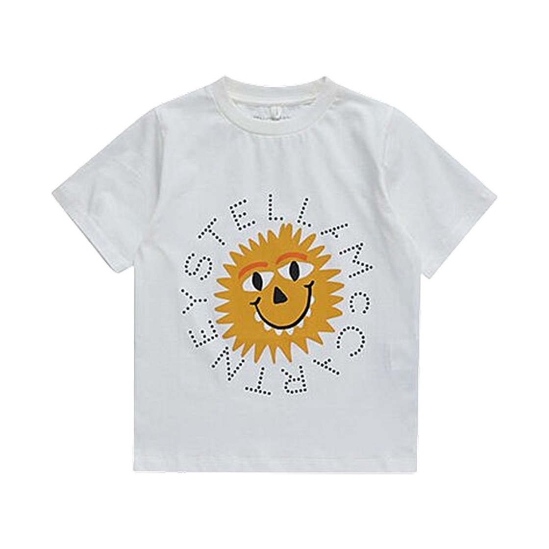 (키즈) 스텔라 맥카트니 선샤인 몬스터 티셔츠 화이트((Kids) Stella McCartney Sunshine Monster T-Shirt White)