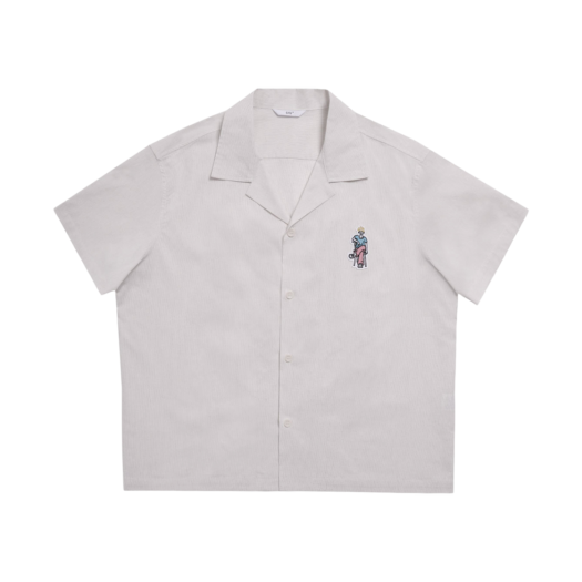 2502MSSWH(1) STU Embroidery Patch Shirt White
