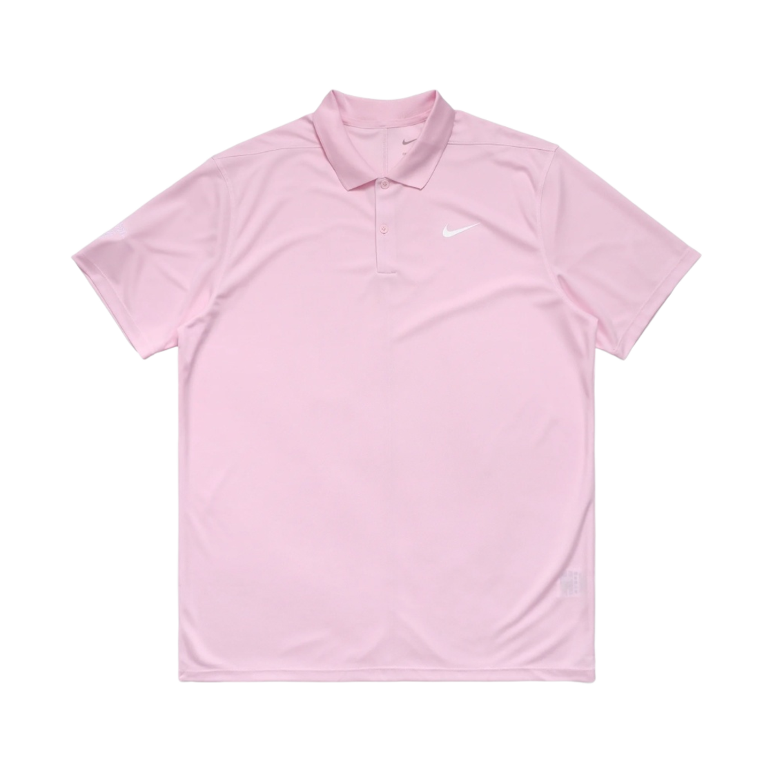 말본 골프 x 나이키 드라이핏 빅토리 솔리드 폴로 핑크 폼 화이트(Malbon Golf x Nike Dri-Fit Victory Solid Polo Pink Foam White) - 1