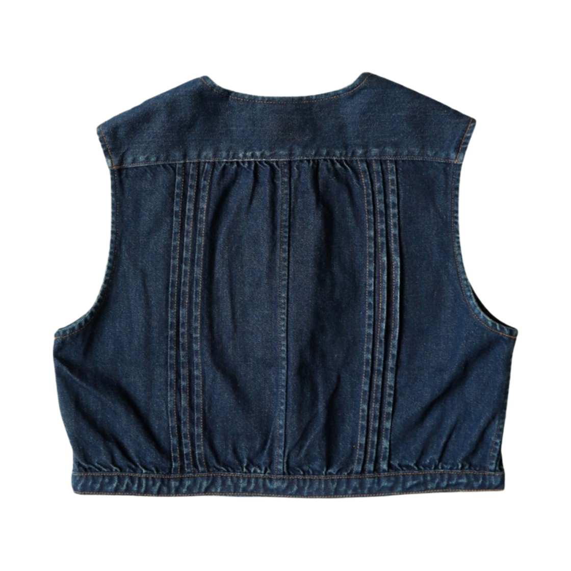 (W) 캐피탈 11.5온즈 데님 크롭드 버터플라이 콘초 질레 인디고((W) Kapital 11.5 oz. Denim Cropped Butterfly Concho Gilet Indigo) - 2