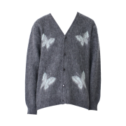 Needles x Studious Mohair Papillon 4 Cardigan Grey