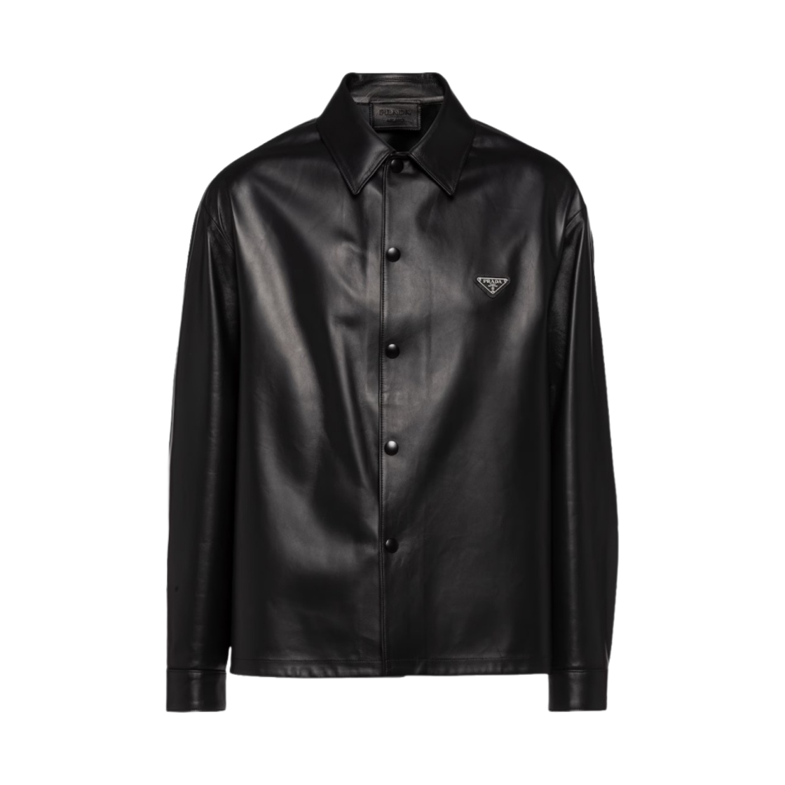 프라다 나파 레더 셔츠 블랙(Prada Nappa Leather Shirt Black) - 1