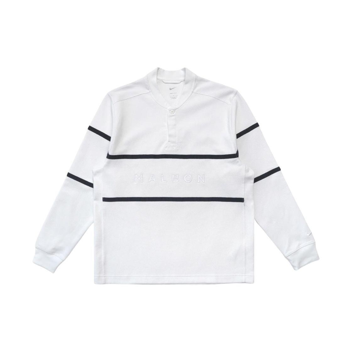 말본 골프 x 나이키 드라이핏 NGC 롱슬리브 탑 서밋 화이트(Malbon Golf x Nike Dri-Fit NGC Long Sleeve Top Summit White)