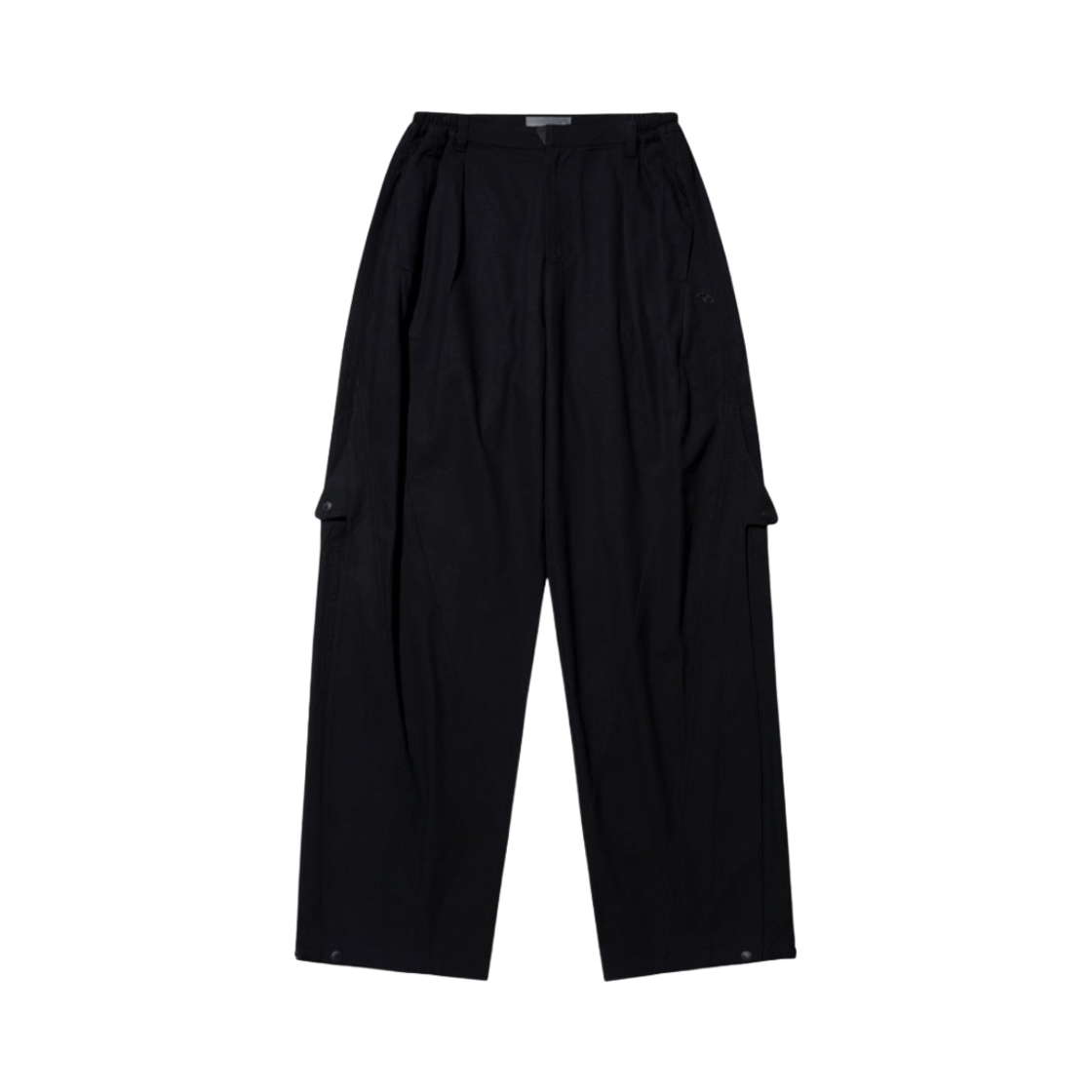 산산기어 와이드 스냅 팬츠 블랙 - 23SS