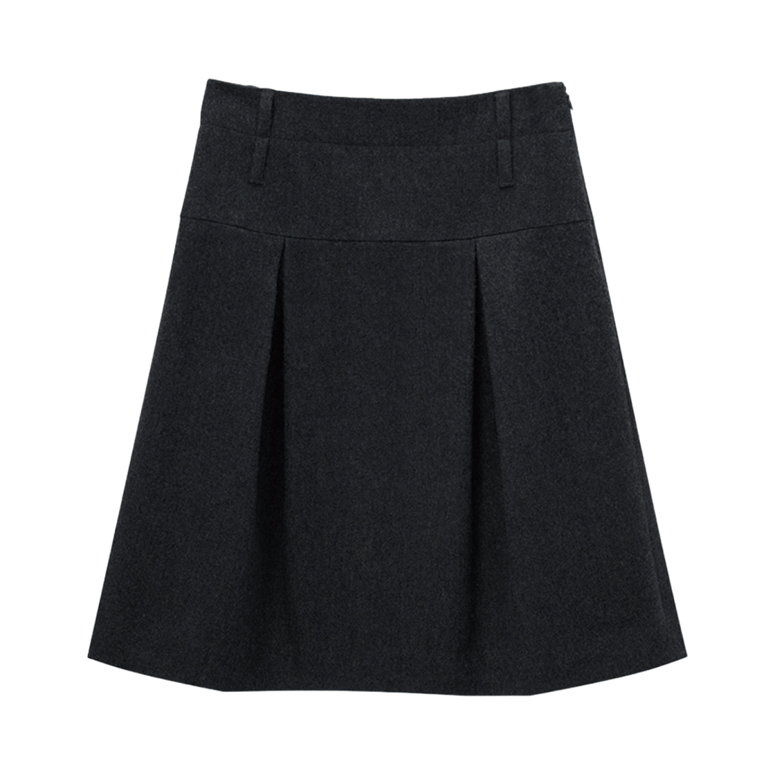에스티유 우먼스 울 턱 스커트 그레이(STU Women's Wool Tuck Skirt Grey)