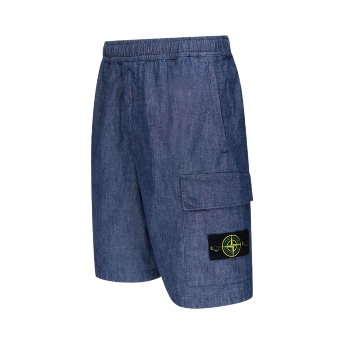 스톤 아일랜드 L1407 샴브레이 캔버스 버뮤다 쇼츠 워시 - 21SS(Stone Island L1407 Chambray Canvas Bermuda Shorts Wash - 21SS) - 2