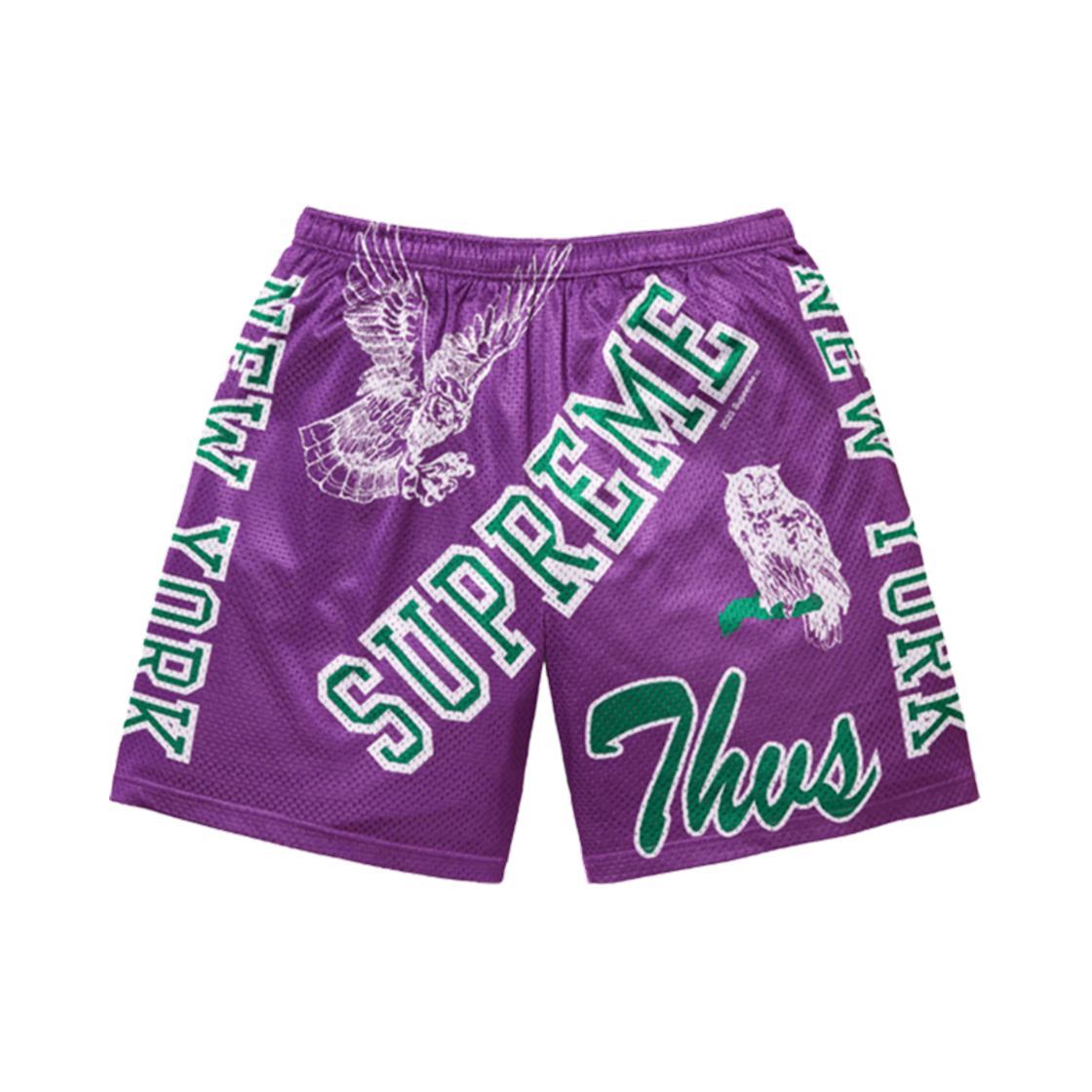- Supreme Varsity Mesh Shorts Purple - 25SS