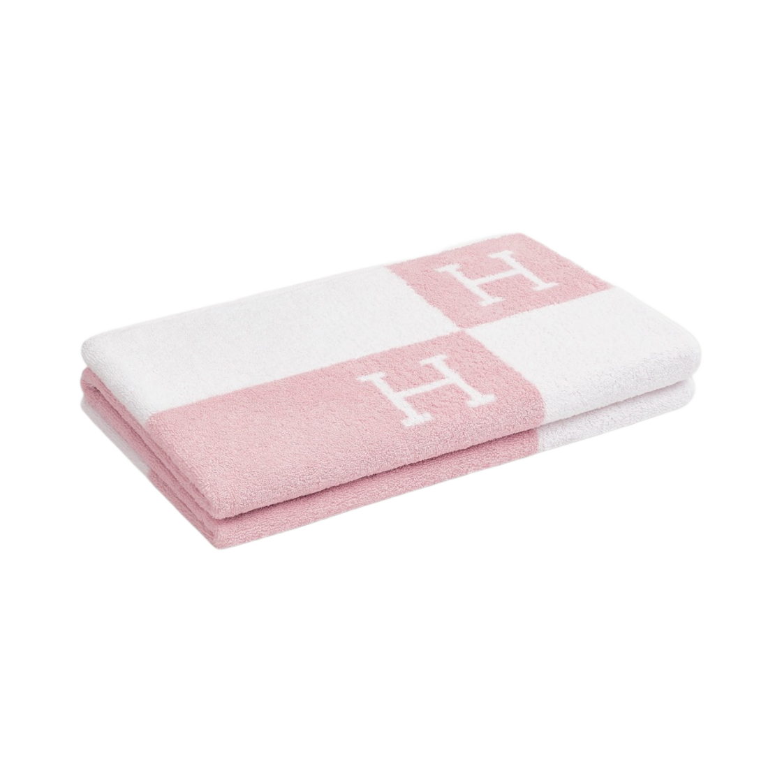 에르메스 아발론 배스 타월 로즈 릴라(Hermes Avalon Bath Towel Rose Lilas) - 2