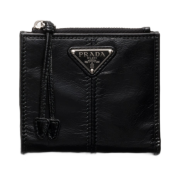 Prada Small Leather Wallet Black