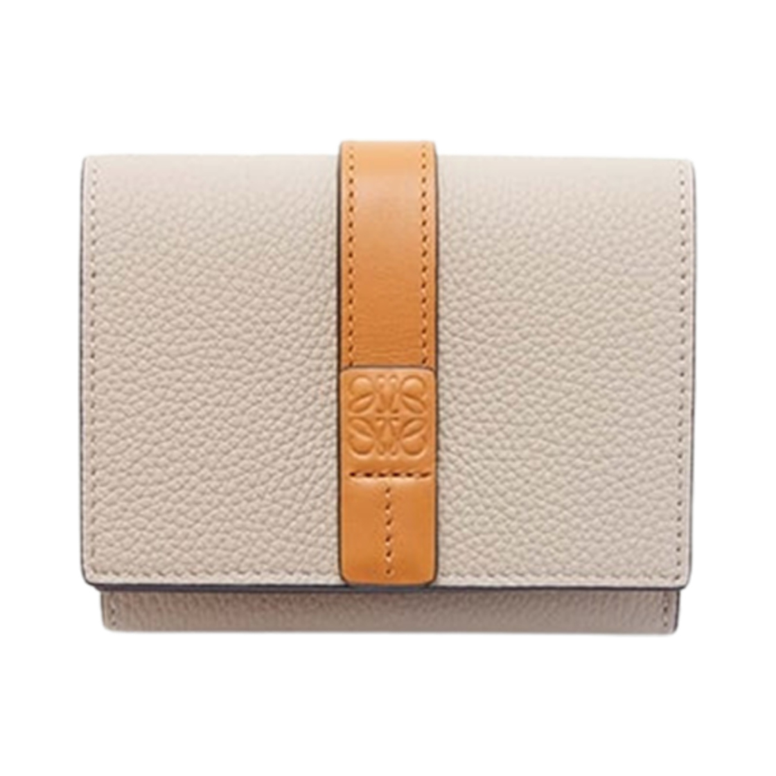 로에베 트라이폴드 월렛 인 소프트 그레인드 카프스킨 라이트 오트 허니(Loewe Trifold Wallet in Soft Grained Calfskin Light Oat Honey)