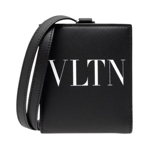 Valentino VLTN Neck Strap Wallet Black