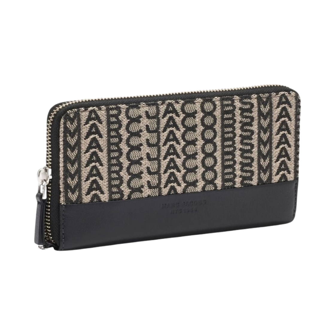 마크 제이콥스 더 모노그램 자카드 리스틀릿 장지갑 베이지 멀티컬러(Marc Jacobs The Monogram Jacquard Continental Wristlet Wallet Beige Multicolor) - 3
