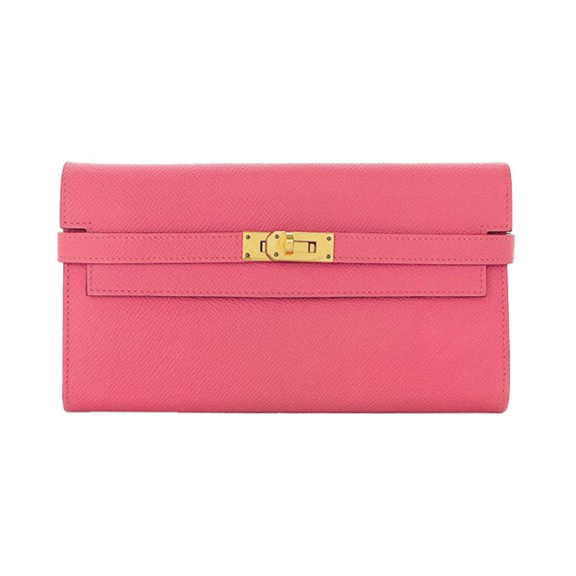 ITIM4UPPLS37 Hermes Kelly Long Wallet Rose Azalea Gold