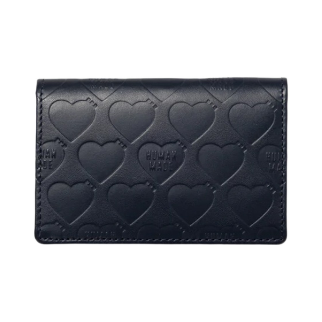 HM26GD085 Human Made Leather Card Case Navy
