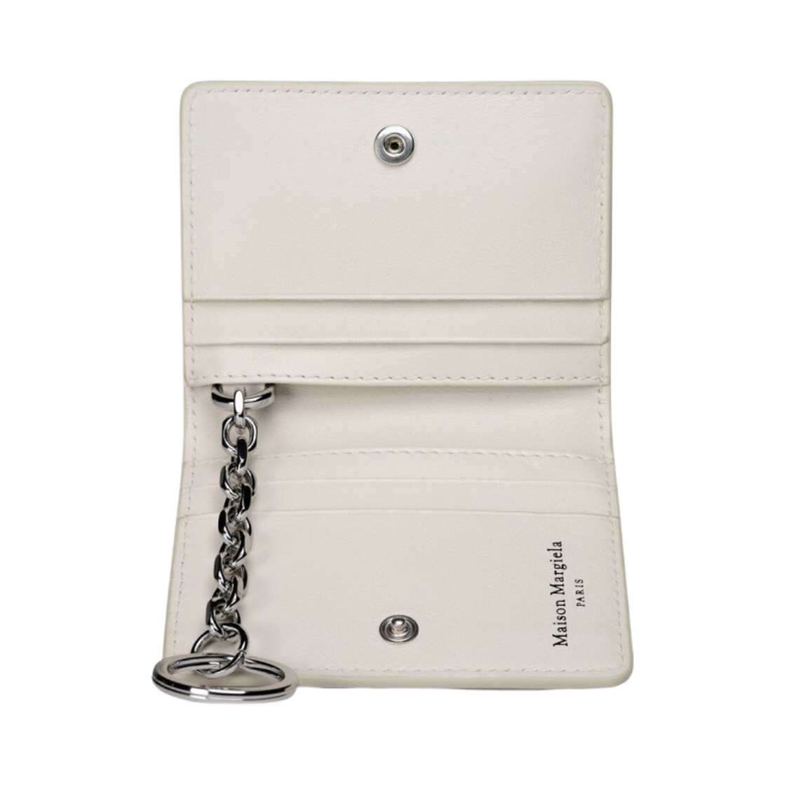 메종 마르지엘라 소프트 카프스킨 키링 카드 홀더 그레이(Maison Margiela Soft Calfskin Keyring Card Holder Grey) - 3