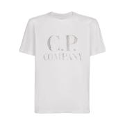 C.P. Company 30/1 Jersey Large Logo T-Shirt Gauze White - 23SS