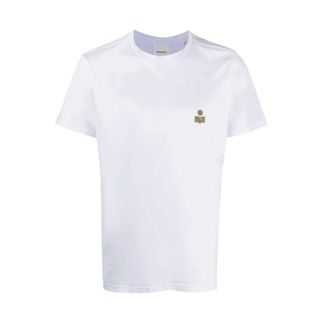 이자벨 마랑 자페르 코튼 로고 티셔츠 화이트 카키 - 23SS(Isabel Marant Zafferh Cotton Logo T-Shirt White Khaki - 23SS) - 1