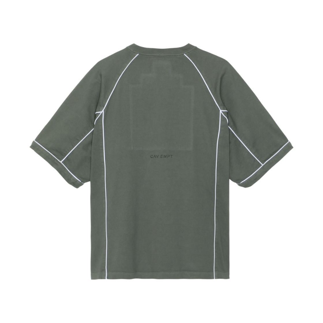 - Cav Empt Overdye Piping Heavy T-Shirt Charcoal - 23SS - #2