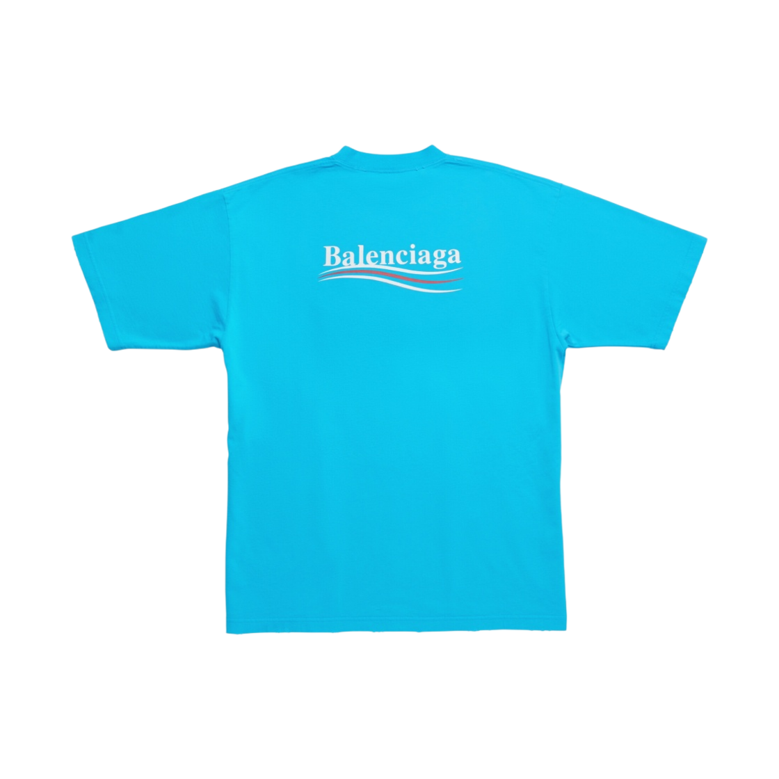 발렌시아가 폴리티컬 캠페인 티셔츠 라지 핏 블루 스카이(Balenciaga Political Campaign T-Shirt Large Fit Blue Sky) - 2