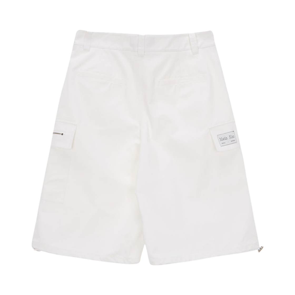 (W) 마뗑킴 코튼 카고 카프리 팬츠 화이트((W) Matin Kim Cotton Cargo Capri Pants White) - 2
