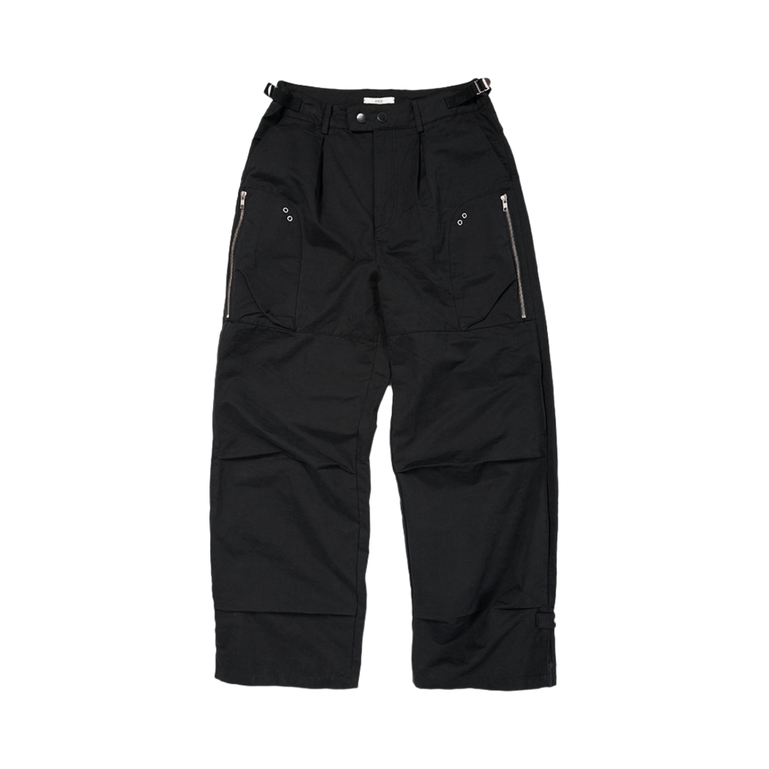 ET2501PT04BK ETCE Side Zipper Pocket Pants Black