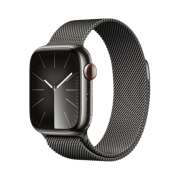 Apple Watch Series 9 41mm Cellular Graphite Stainless Steel Case with Milanese Loop Graphite (Korean Ver.)