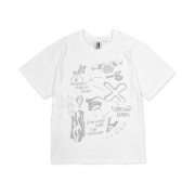 DEFYCLUBROBBERS 3 Reason T-shirt White Gray