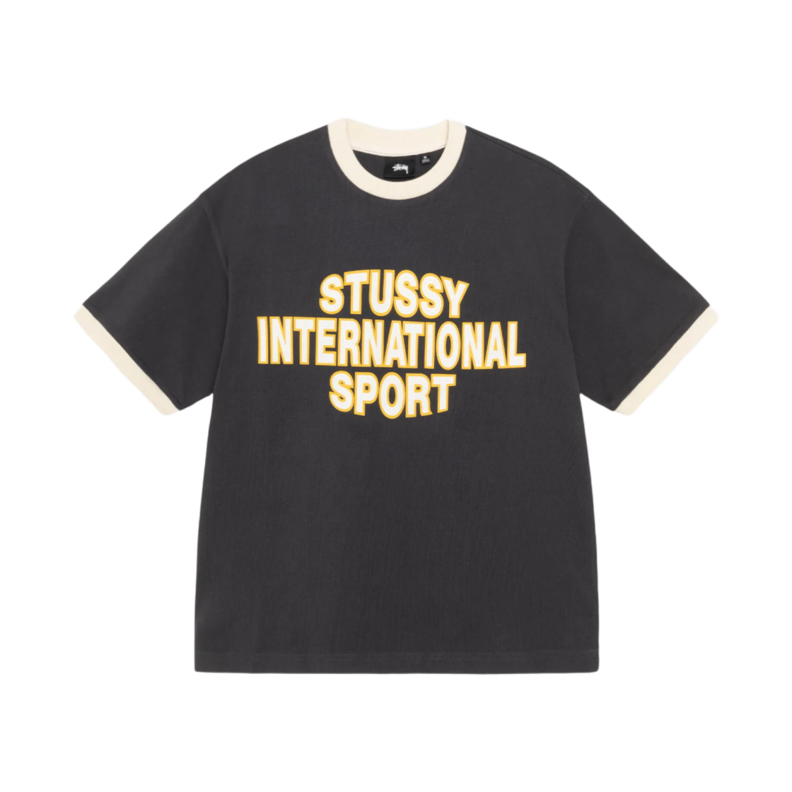 스투시 헤비 저지 스포츠 티셔츠 블랙(Stussy Heavy Jersey Sport T-Shirt Black)