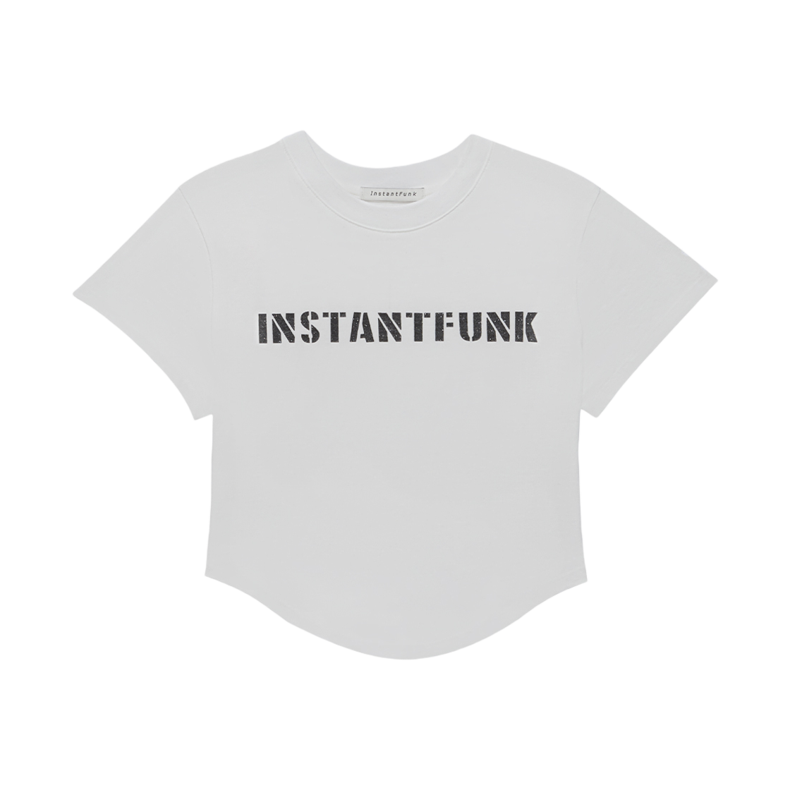 인스턴트펑크 우먼 펄 로고 티셔츠 화이트