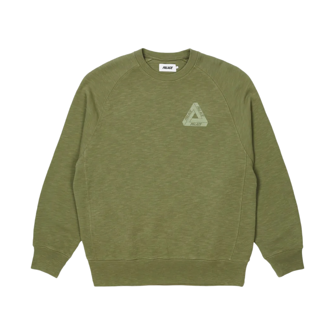 팔라스 트라이퍼그 슬럽 크루넥 올리브 - 22FW(Palace Tri-Ferg Slub Crew Olive - 22FW) - 2