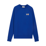 Maison Kitsune Double Fox Head Patch Classic Sweatshirt Royal Blue