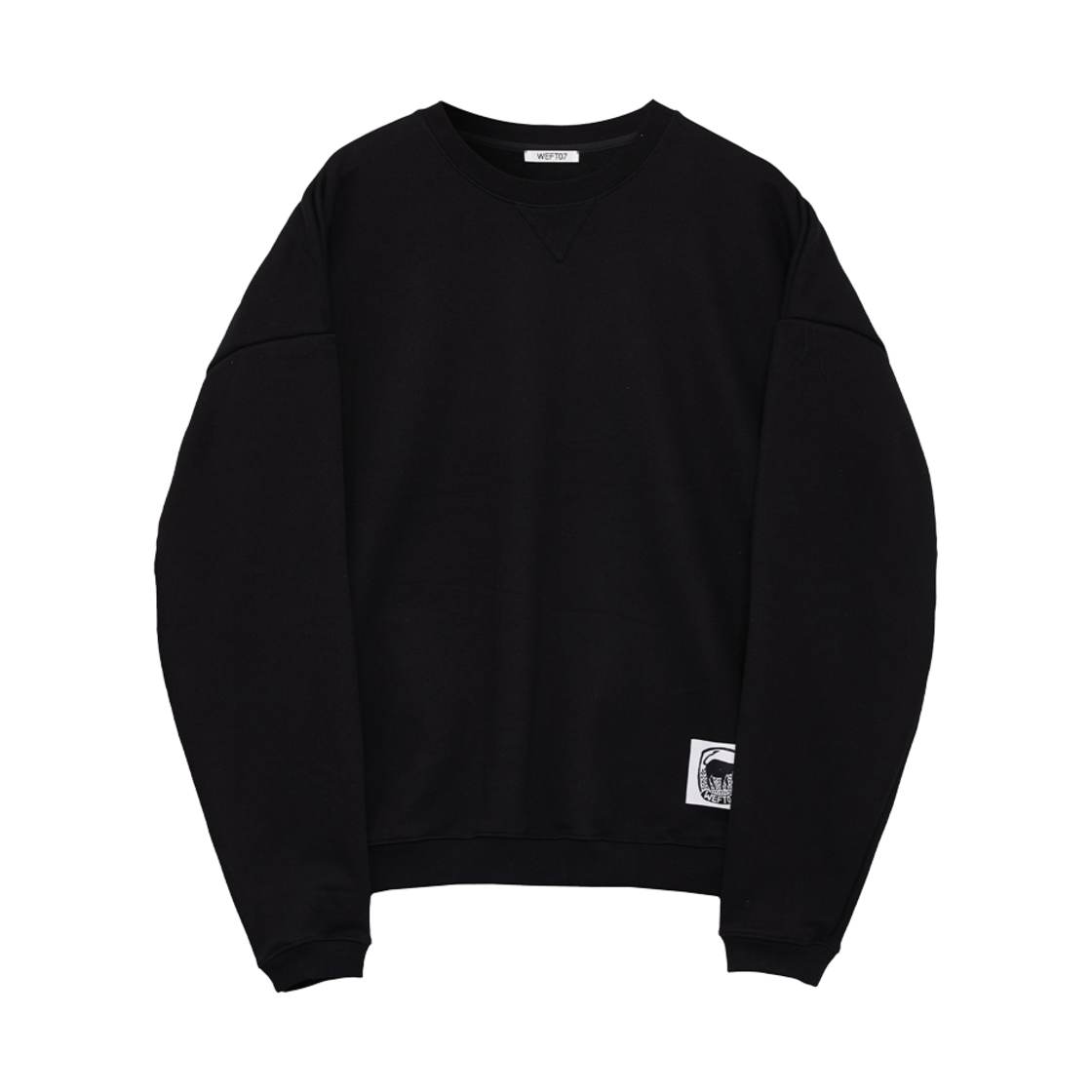 웨프트07 데이즈 스웨트셔츠 블랙(Weft07 Dase Sweatshirt Black)