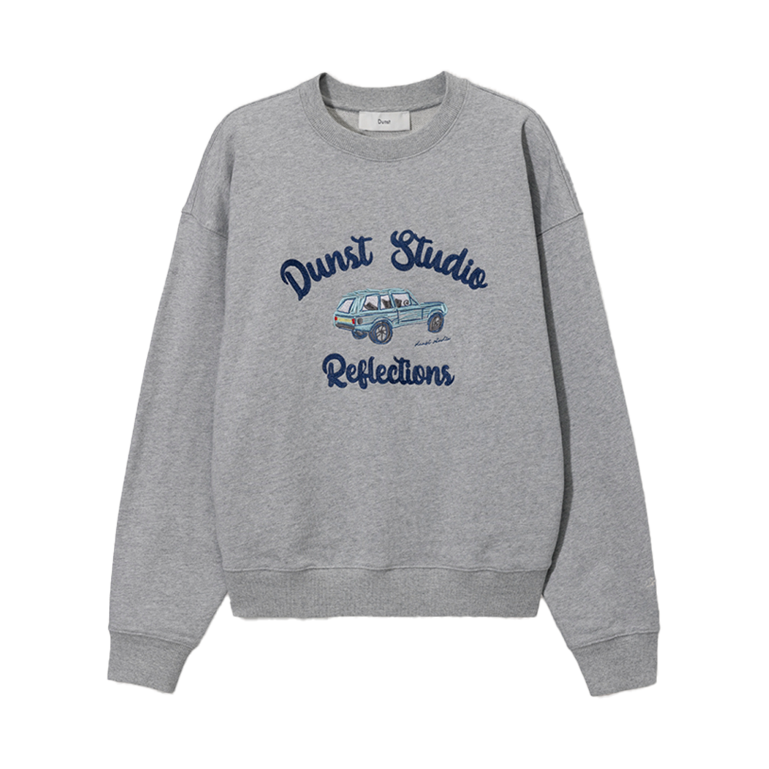 UDTS5A115G2 Dunst Unisex Drawing Car Sweatshirt Melange Grey