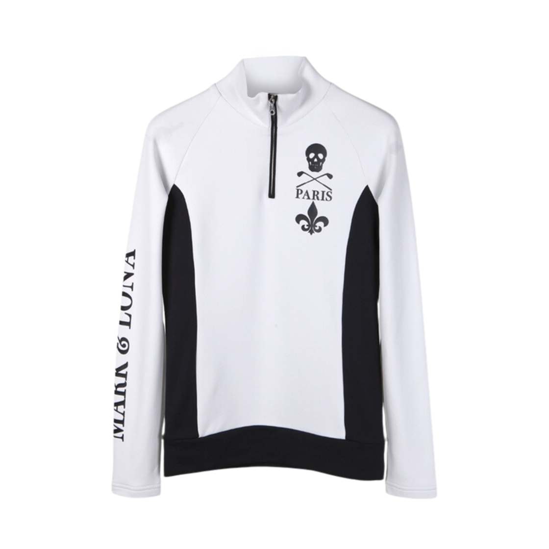 MLW-2D-AC06 (W) Mark & Lona Atlas 1/2 Fleece Top White