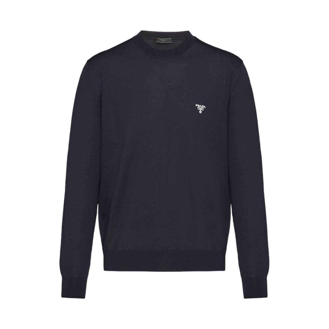프라다 슈퍼파인 울 크루넥 스웨터 네이비(Prada Superfine Wool Crewneck Sweater Navy) - 1