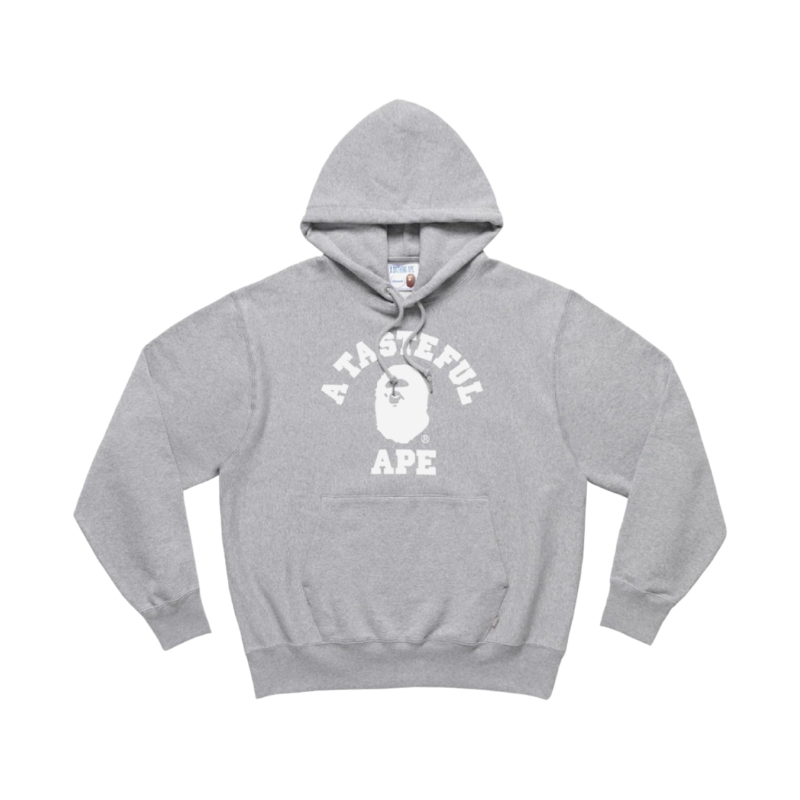 베이프 x JJJ자운드 릴렉스드 클래식 컬리지 풀오버 후드 그레이(BAPE x JJJJound Relaxed Classic College Pullover Hoodie Grey)