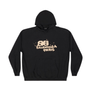 Balenciaga Hand Drawn BB Icon Hoodie Large Fit Black
