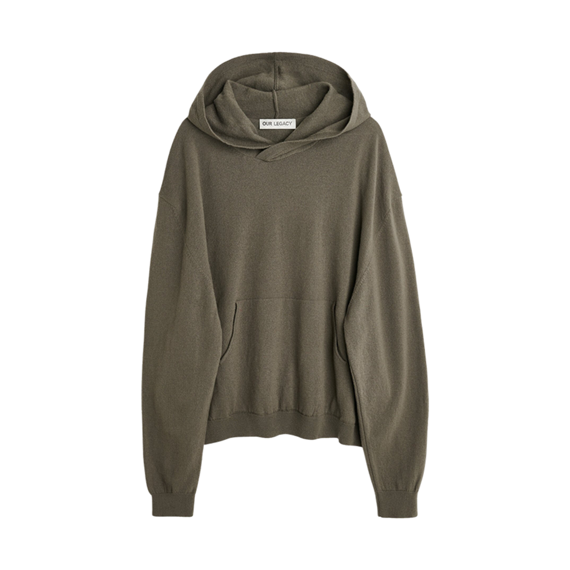 M4233KM Our Legacy Knitted Hood Super Wool Mole Grey