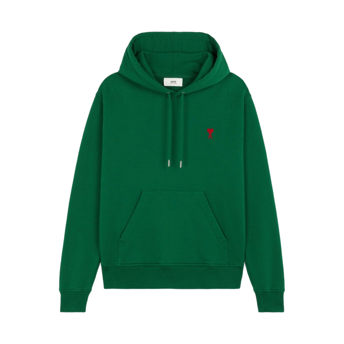 아미 스몰 하트 로고 후드 그린 - 21FW(AMI de Coeur Hoodie Green - 21FW) - 1