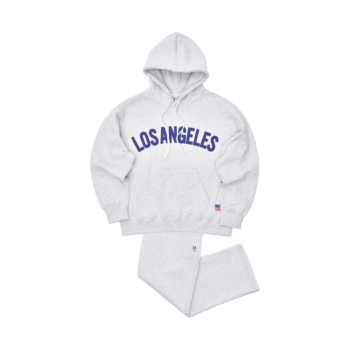 호텔세리토스 로스엔젤레스 후드 와이드 셋업 멜란지그레이(Hotel Cerritos LosAngeles Hoody Wide Set-Up MelangeGray)