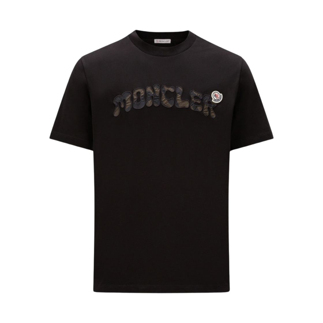 몽클레르 자수 로고 티셔츠 블랙 - 23SS(Moncler Embroidered Logo T-Shirt Black - 23SS) - 1