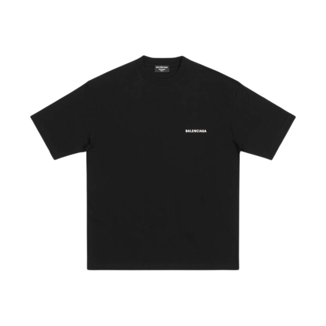 발렌시아가 로고 미디움 핏 티셔츠 블랙(Balenciaga Logo Medium Fit T-Shirt Black) - 2