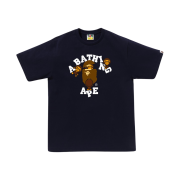 BAPE College Milo T-Shirt Navy Blue