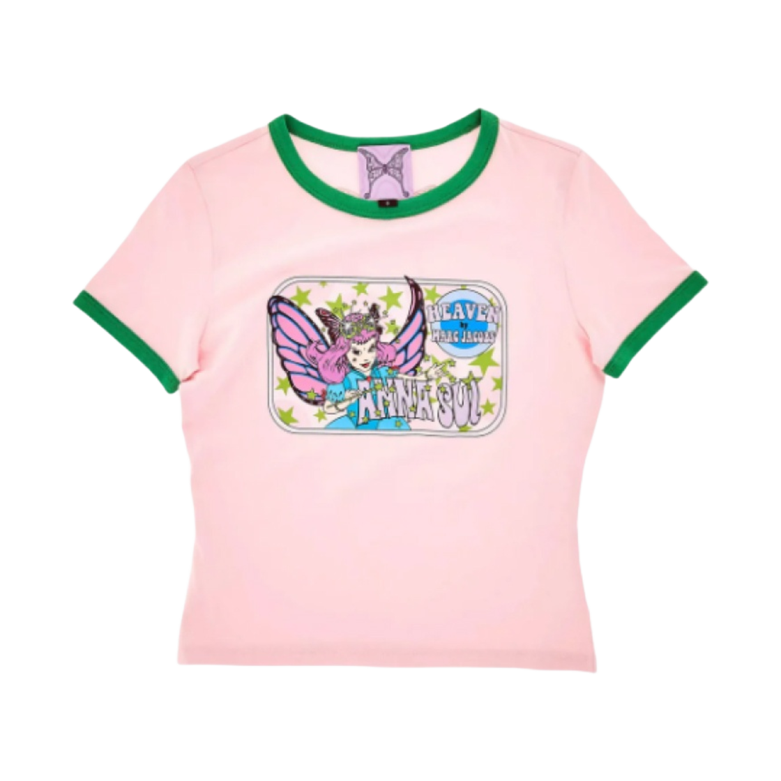 (W) 헤븐 바이 마크 제이콥스 x 안나 수이 베이비 티셔츠 핑크((W) Heaven by Marc Jacobs x Anna Sui Baby T-Shirt Pink)