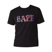BAPE Color Camo Crazy A Bathing Ape Logo T-Shirt Black