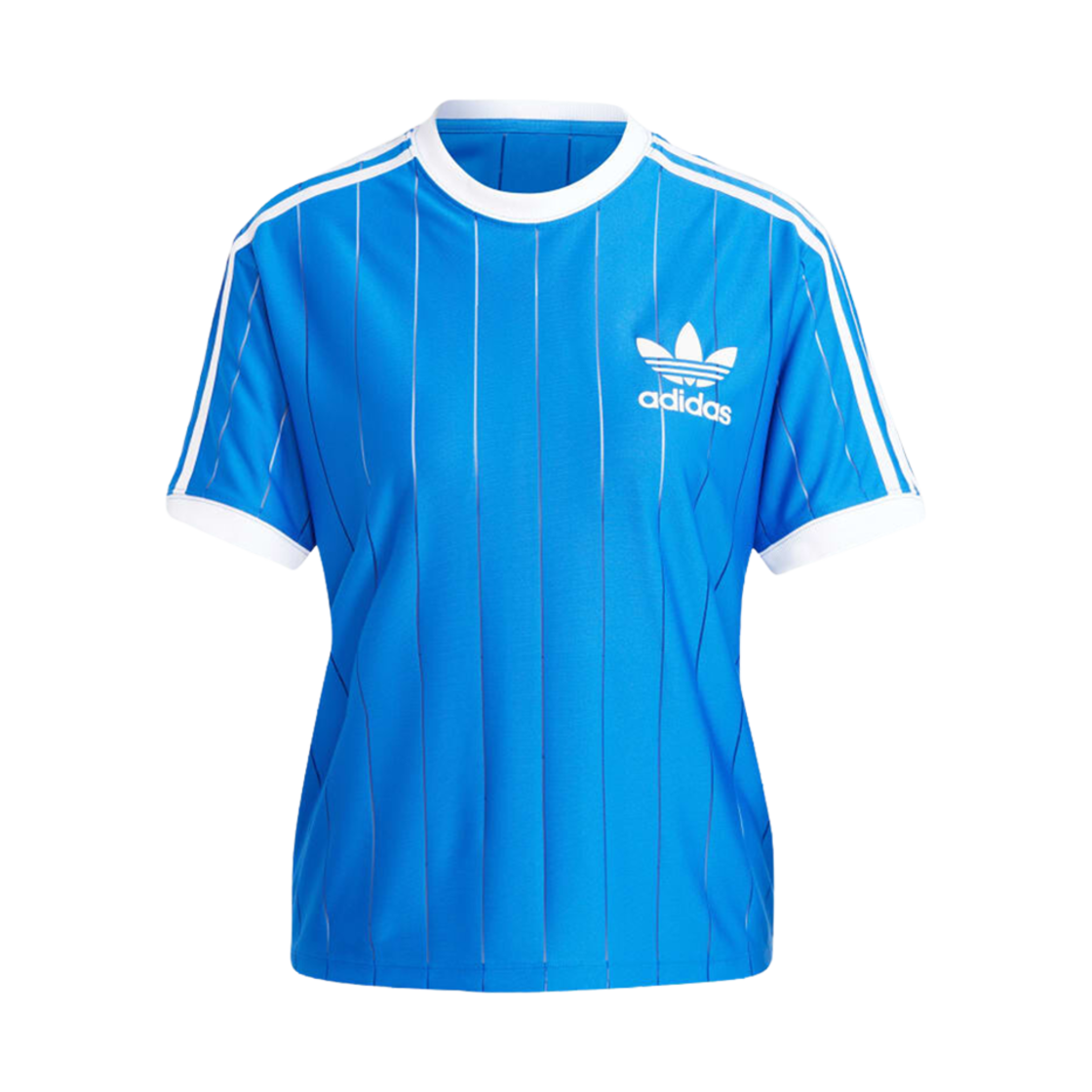 IY7233 (W) Adidas Adicolor 3S Pinstripe T-Shirt Blue - KR Sizing